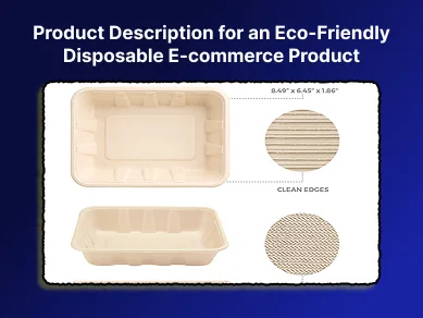 product description for an eco friendly disposable ecommerce product