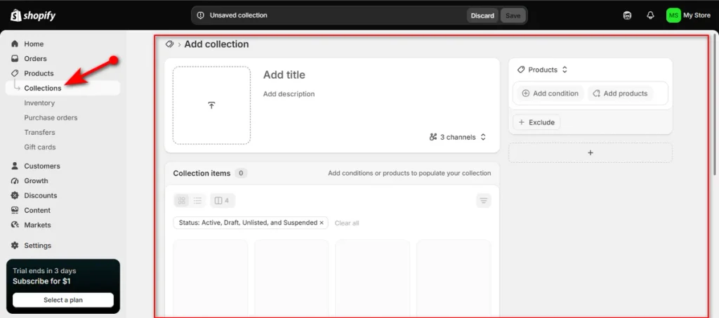 Create Collections in Your Shopify Store
