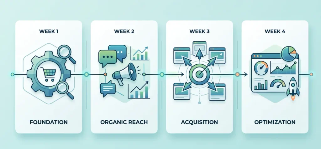 Shopify Marketing Plan for Your First 30 Days