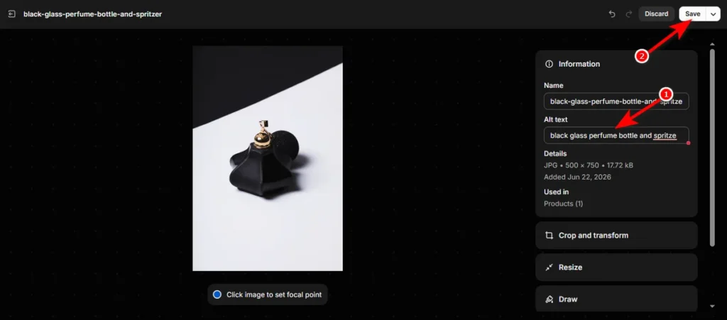 Write Product Image Alt Text