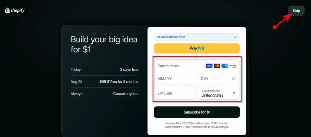 Add Card Details