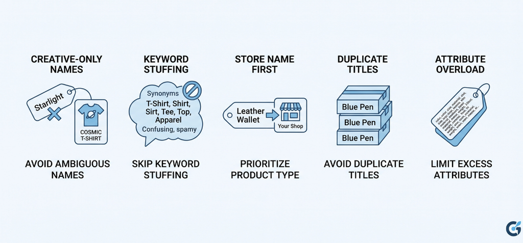 Common Shopify Product Title SEO Mistakes