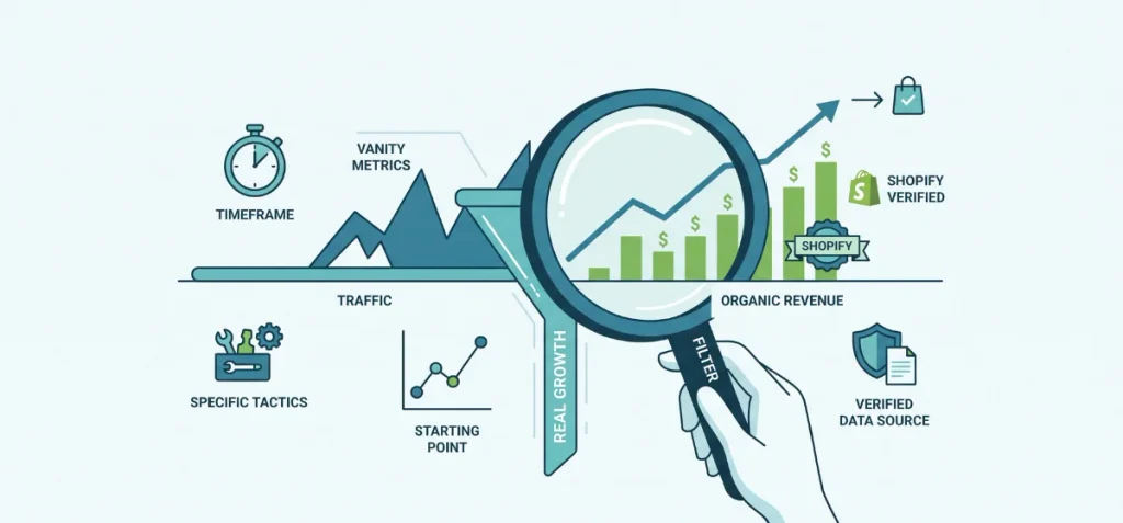 How to Read a Shopify SEO Case Study Without Getting Fooled