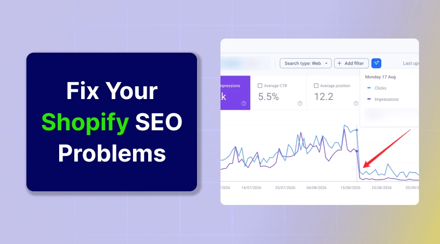 shopify seo problems featured image for copten writer