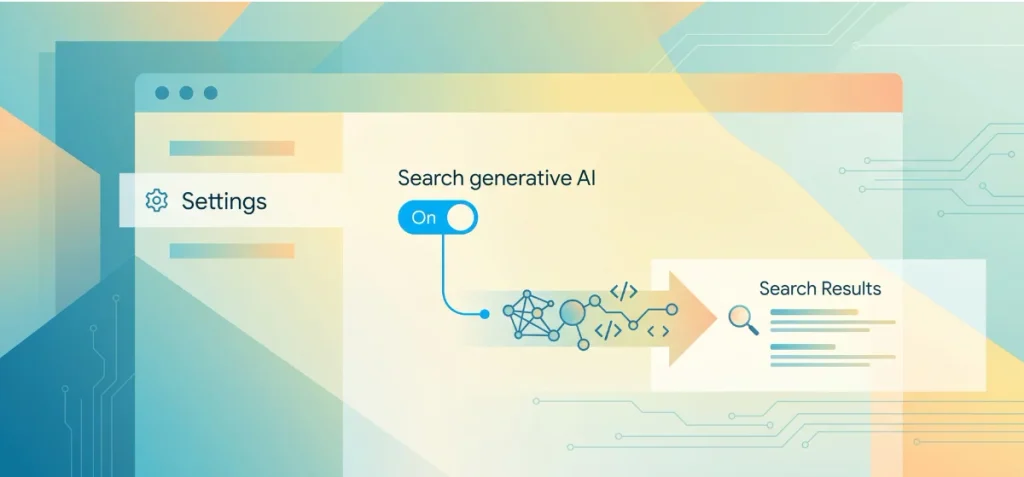 Check Google Search Generative AI Setting First