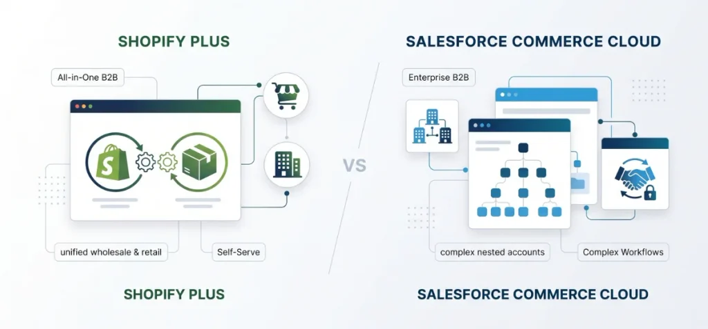 Shopify Plus vs Salesforce Commerce Cloud Pricing and TCO